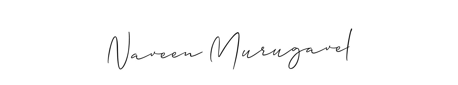 Create a beautiful signature design for name Naveen Murugavel. With this signature (Allison_Script) fonts, you can make a handwritten signature for free. Naveen Murugavel signature style 2 images and pictures png