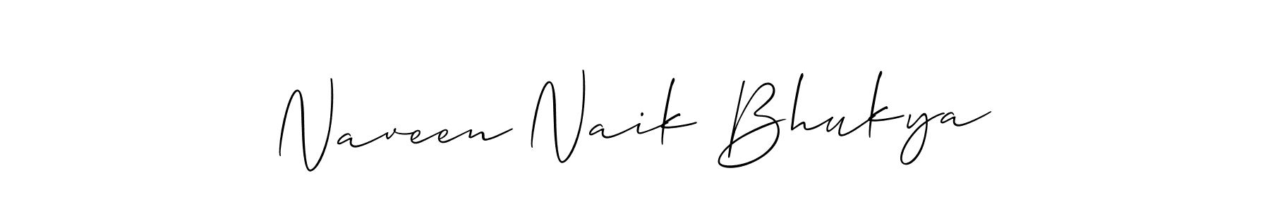 Make a beautiful signature design for name Naveen Naik Bhukya. With this signature (Allison_Script) style, you can create a handwritten signature for free. Naveen Naik Bhukya signature style 2 images and pictures png