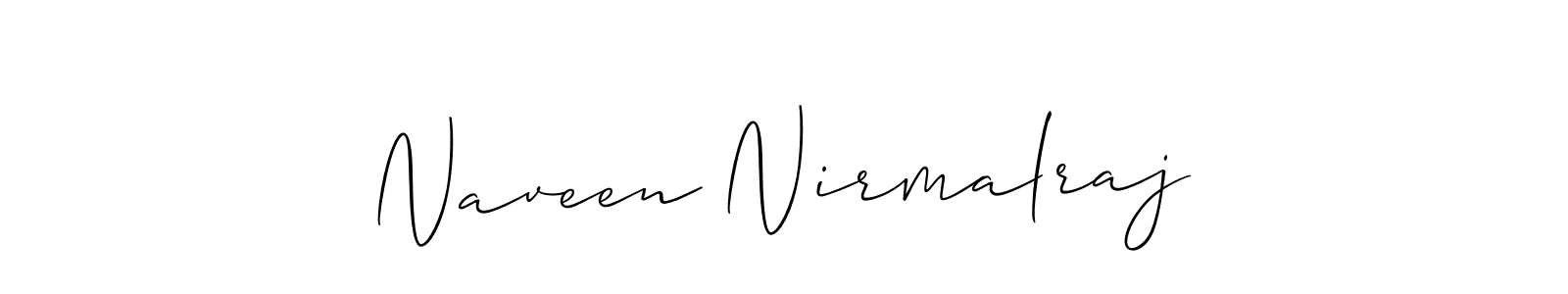 You should practise on your own different ways (Allison_Script) to write your name (Naveen Nirmalraj) in signature. don't let someone else do it for you. Naveen Nirmalraj signature style 2 images and pictures png