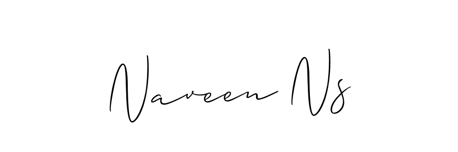 if you are searching for the best signature style for your name Naveen Ns. so please give up your signature search. here we have designed multiple signature styles  using Allison_Script. Naveen Ns signature style 2 images and pictures png