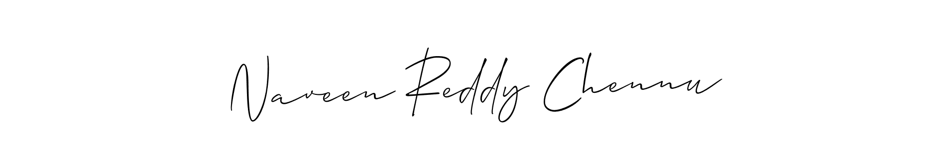 Create a beautiful signature design for name Naveen Reddy Chennu. With this signature (Allison_Script) fonts, you can make a handwritten signature for free. Naveen Reddy Chennu signature style 2 images and pictures png