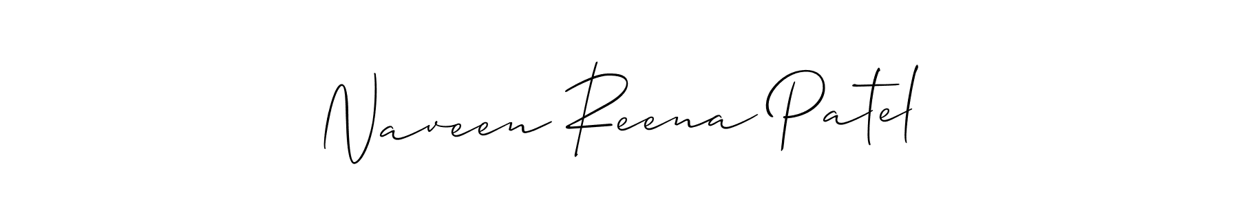 Make a short Naveen Reena Patel signature style. Manage your documents anywhere anytime using Allison_Script. Create and add eSignatures, submit forms, share and send files easily. Naveen Reena Patel signature style 2 images and pictures png