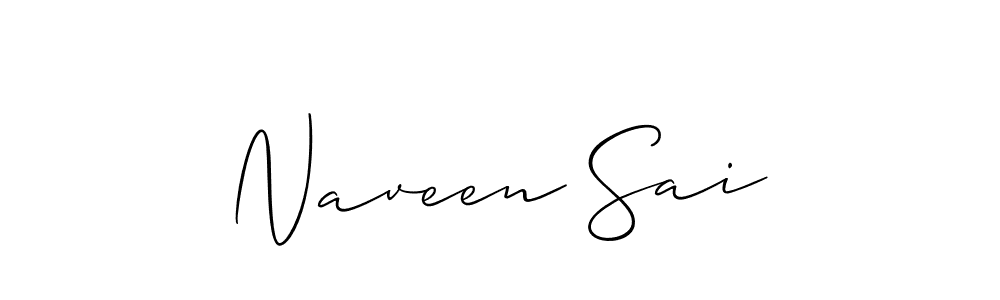 Naveen Sai stylish signature style. Best Handwritten Sign (Allison_Script) for my name. Handwritten Signature Collection Ideas for my name Naveen Sai. Naveen Sai signature style 2 images and pictures png