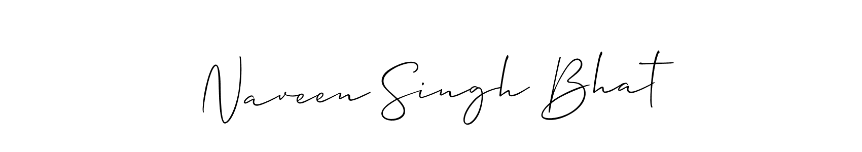 if you are searching for the best signature style for your name Naveen Singh Bhat. so please give up your signature search. here we have designed multiple signature styles  using Allison_Script. Naveen Singh Bhat signature style 2 images and pictures png