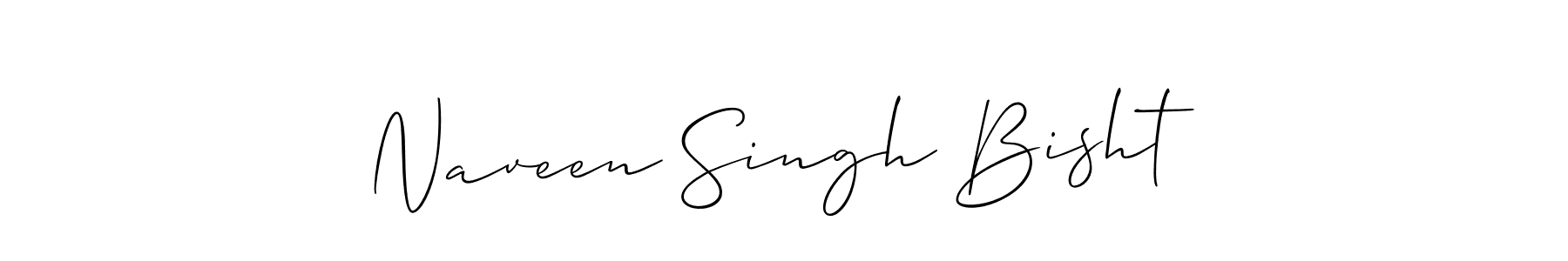 Design your own signature with our free online signature maker. With this signature software, you can create a handwritten (Allison_Script) signature for name Naveen Singh Bisht. Naveen Singh Bisht signature style 2 images and pictures png