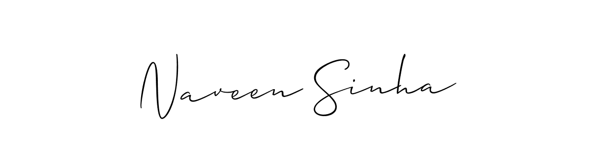 Design your own signature with our free online signature maker. With this signature software, you can create a handwritten (Allison_Script) signature for name Naveen Sinha. Naveen Sinha signature style 2 images and pictures png