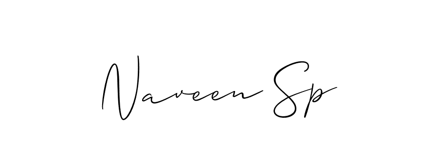 Best and Professional Signature Style for Naveen Sp. Allison_Script Best Signature Style Collection. Naveen Sp signature style 2 images and pictures png