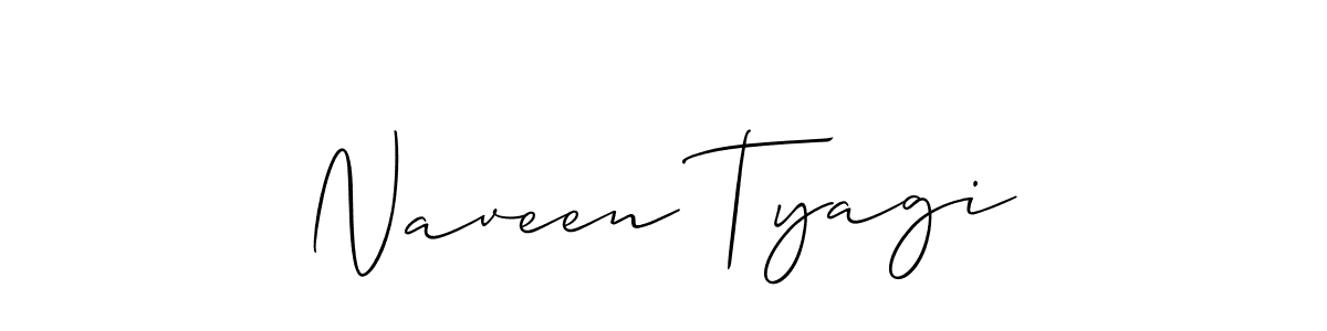 Use a signature maker to create a handwritten signature online. With this signature software, you can design (Allison_Script) your own signature for name Naveen Tyagi. Naveen Tyagi signature style 2 images and pictures png