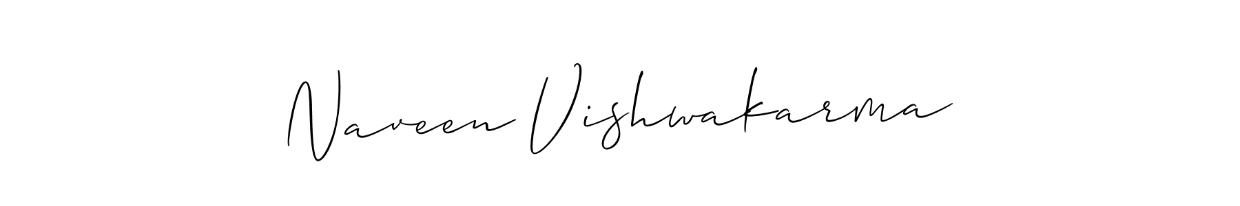 Make a short Naveen Vishwakarma signature style. Manage your documents anywhere anytime using Allison_Script. Create and add eSignatures, submit forms, share and send files easily. Naveen Vishwakarma signature style 2 images and pictures png