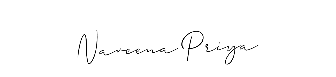 How to Draw Naveena Priya signature style? Allison_Script is a latest design signature styles for name Naveena Priya. Naveena Priya signature style 2 images and pictures png