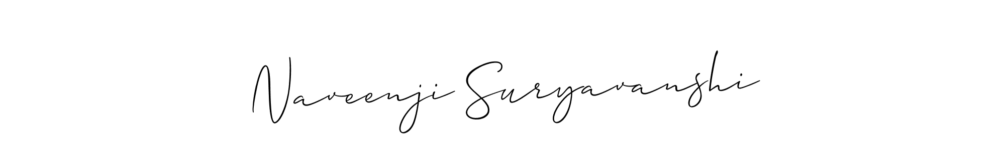 You can use this online signature creator to create a handwritten signature for the name Naveenji Suryavanshi. This is the best online autograph maker. Naveenji Suryavanshi signature style 2 images and pictures png