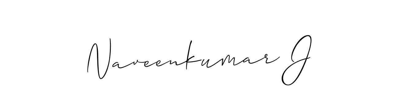 Also we have Naveenkumar J name is the best signature style. Create professional handwritten signature collection using Allison_Script autograph style. Naveenkumar J signature style 2 images and pictures png
