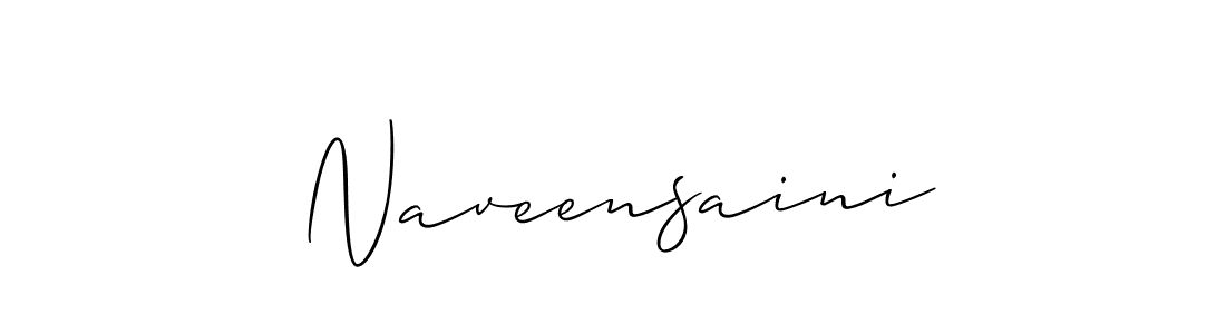 Allison_Script is a professional signature style that is perfect for those who want to add a touch of class to their signature. It is also a great choice for those who want to make their signature more unique. Get Naveensaini name to fancy signature for free. Naveensaini signature style 2 images and pictures png