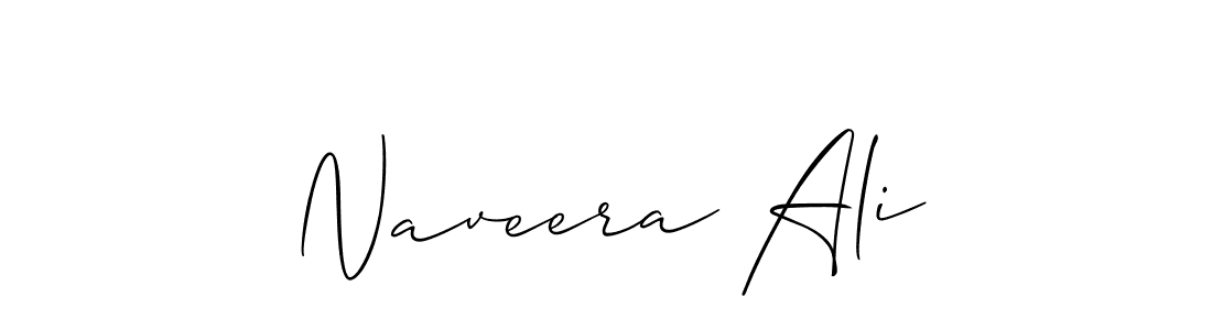 Also we have Naveera Ali name is the best signature style. Create professional handwritten signature collection using Allison_Script autograph style. Naveera Ali signature style 2 images and pictures png
