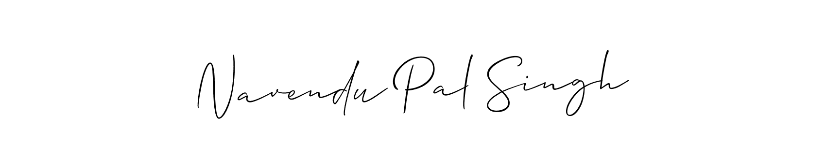 Navendu Pal Singh stylish signature style. Best Handwritten Sign (Allison_Script) for my name. Handwritten Signature Collection Ideas for my name Navendu Pal Singh. Navendu Pal Singh signature style 2 images and pictures png