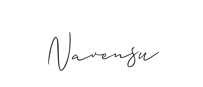 You should practise on your own different ways (Allison_Script) to write your name (Navensu) in signature. don't let someone else do it for you. Navensu signature style 2 images and pictures png