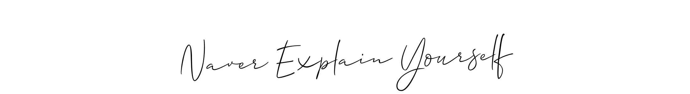 How to make Naver Explain Yourself name signature. Use Allison_Script style for creating short signs online. This is the latest handwritten sign. Naver Explain Yourself signature style 2 images and pictures png