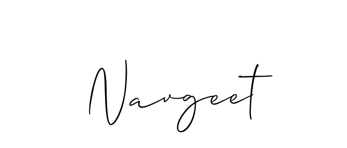 Make a beautiful signature design for name Navgeet. With this signature (Allison_Script) style, you can create a handwritten signature for free. Navgeet signature style 2 images and pictures png
