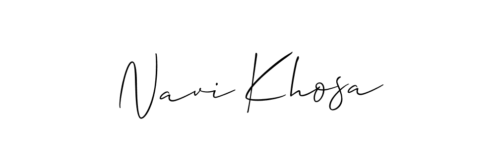 Create a beautiful signature design for name Navi Khosa. With this signature (Allison_Script) fonts, you can make a handwritten signature for free. Navi Khosa signature style 2 images and pictures png
