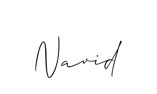 Navid stylish signature style. Best Handwritten Sign (Allison_Script) for my name. Handwritten Signature Collection Ideas for my name Navid. Navid signature style 2 images and pictures png