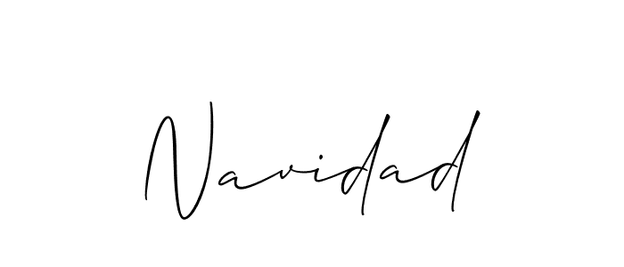 Design your own signature with our free online signature maker. With this signature software, you can create a handwritten (Allison_Script) signature for name Navidad. Navidad signature style 2 images and pictures png