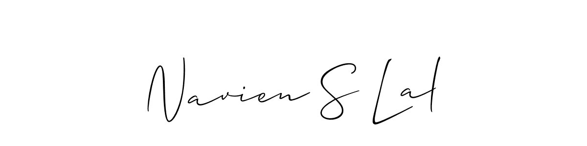 How to make Navien S Lal name signature. Use Allison_Script style for creating short signs online. This is the latest handwritten sign. Navien S Lal signature style 2 images and pictures png