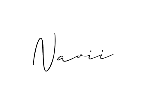 How to make Navii signature? Allison_Script is a professional autograph style. Create handwritten signature for Navii name. Navii signature style 2 images and pictures png