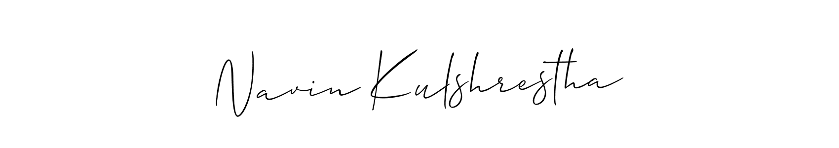 The best way (Allison_Script) to make a short signature is to pick only two or three words in your name. The name Navin Kulshrestha include a total of six letters. For converting this name. Navin Kulshrestha signature style 2 images and pictures png