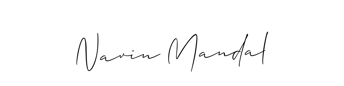 Allison_Script is a professional signature style that is perfect for those who want to add a touch of class to their signature. It is also a great choice for those who want to make their signature more unique. Get Navin Mandal name to fancy signature for free. Navin Mandal signature style 2 images and pictures png