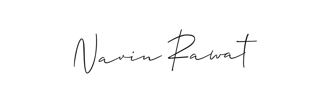 Create a beautiful signature design for name Navin Rawat. With this signature (Allison_Script) fonts, you can make a handwritten signature for free. Navin Rawat signature style 2 images and pictures png
