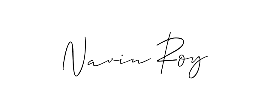 The best way (Allison_Script) to make a short signature is to pick only two or three words in your name. The name Navin Roy include a total of six letters. For converting this name. Navin Roy signature style 2 images and pictures png