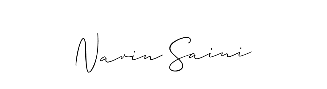 Navin Saini stylish signature style. Best Handwritten Sign (Allison_Script) for my name. Handwritten Signature Collection Ideas for my name Navin Saini. Navin Saini signature style 2 images and pictures png