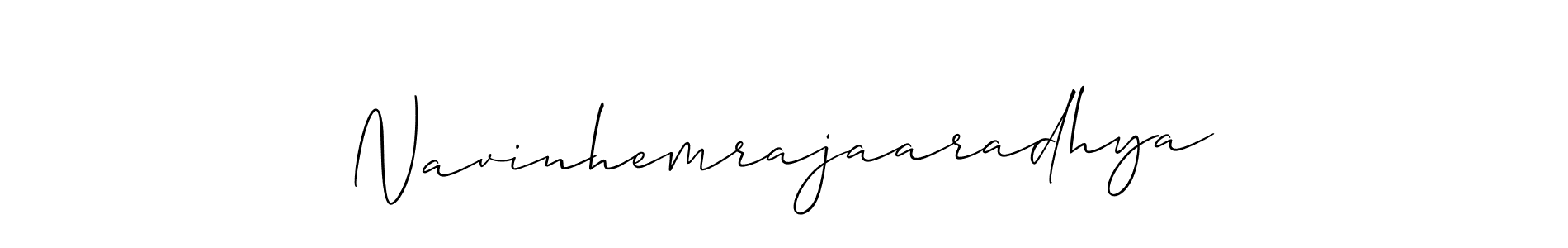 Make a beautiful signature design for name Navinhemrajaaradhya. With this signature (Allison_Script) style, you can create a handwritten signature for free. Navinhemrajaaradhya signature style 2 images and pictures png