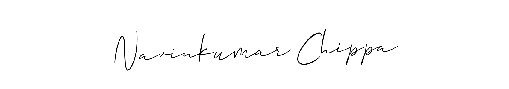 It looks lik you need a new signature style for name Navinkumar Chippa. Design unique handwritten (Allison_Script) signature with our free signature maker in just a few clicks. Navinkumar Chippa signature style 2 images and pictures png