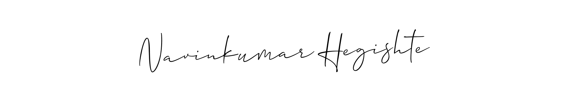 Use a signature maker to create a handwritten signature online. With this signature software, you can design (Allison_Script) your own signature for name Navinkumar Hegishte. Navinkumar Hegishte signature style 2 images and pictures png