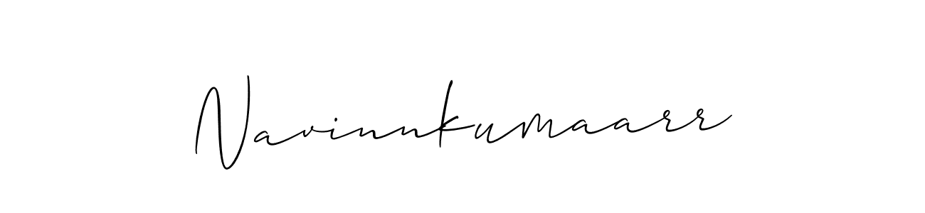 The best way (Allison_Script) to make a short signature is to pick only two or three words in your name. The name Navinnkumaarr include a total of six letters. For converting this name. Navinnkumaarr signature style 2 images and pictures png