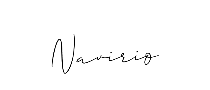 Make a beautiful signature design for name Navirio. With this signature (Allison_Script) style, you can create a handwritten signature for free. Navirio signature style 2 images and pictures png