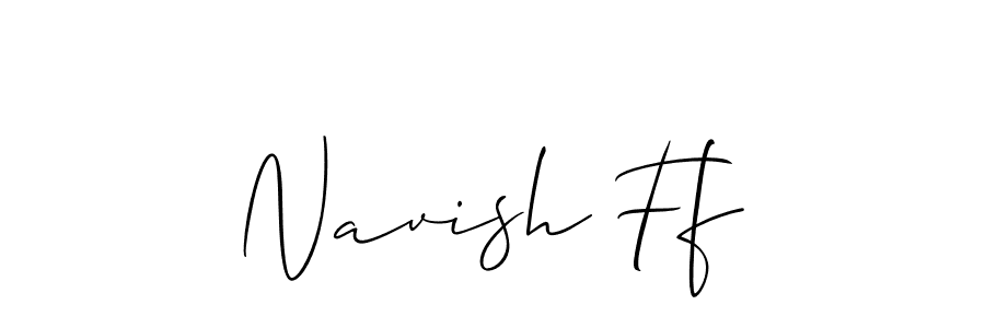 Similarly Allison_Script is the best handwritten signature design. Signature creator online .You can use it as an online autograph creator for name Navish Ff. Navish Ff signature style 2 images and pictures png