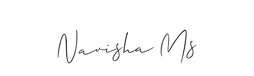 Make a beautiful signature design for name Navisha Ms. With this signature (Allison_Script) style, you can create a handwritten signature for free. Navisha Ms signature style 2 images and pictures png