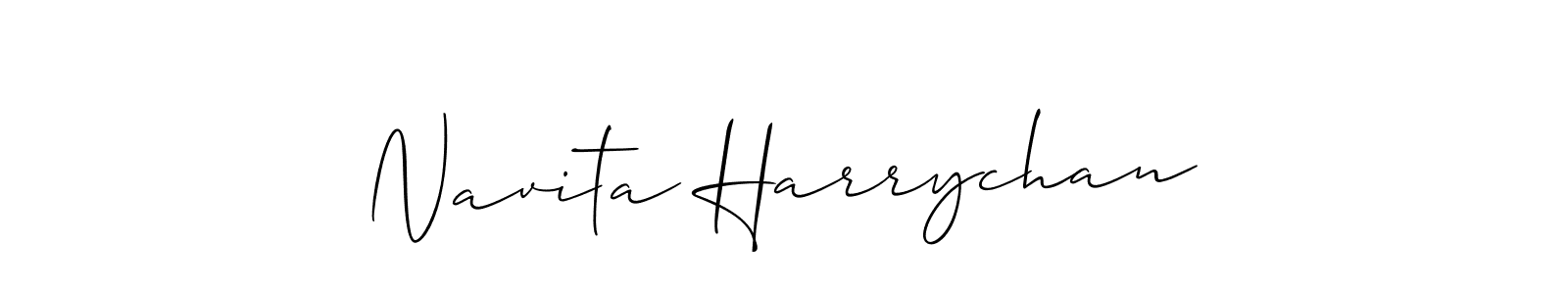 How to Draw Navita Harrychan signature style? Allison_Script is a latest design signature styles for name Navita Harrychan. Navita Harrychan signature style 2 images and pictures png