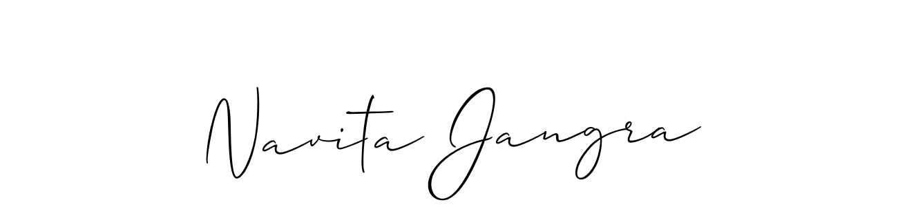 How to Draw Navita Jangra signature style? Allison_Script is a latest design signature styles for name Navita Jangra. Navita Jangra signature style 2 images and pictures png