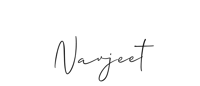 The best way (Allison_Script) to make a short signature is to pick only two or three words in your name. The name Navjeet include a total of six letters. For converting this name. Navjeet signature style 2 images and pictures png