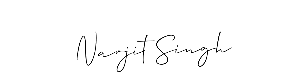 Create a beautiful signature design for name Navjit Singh. With this signature (Allison_Script) fonts, you can make a handwritten signature for free. Navjit Singh signature style 2 images and pictures png