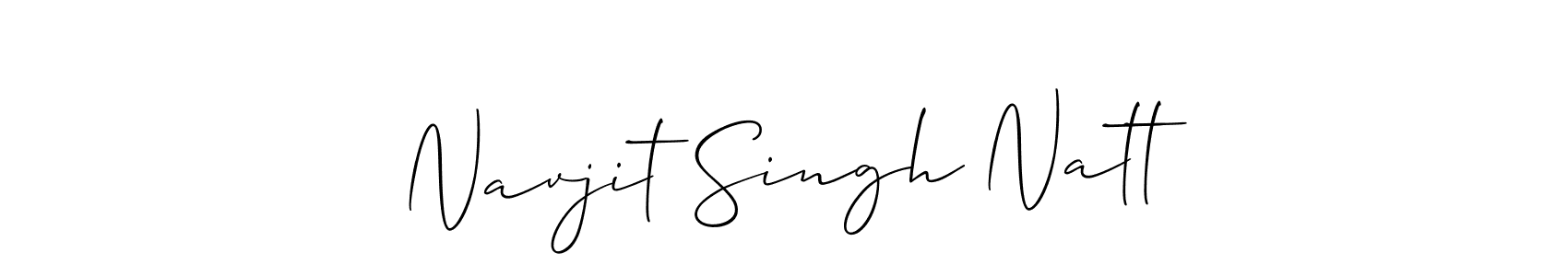 Best and Professional Signature Style for Navjit Singh Natt. Allison_Script Best Signature Style Collection. Navjit Singh Natt signature style 2 images and pictures png