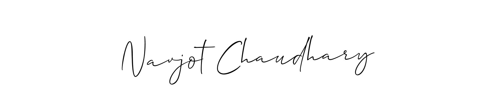 Allison_Script is a professional signature style that is perfect for those who want to add a touch of class to their signature. It is also a great choice for those who want to make their signature more unique. Get Navjot Chaudhary name to fancy signature for free. Navjot Chaudhary signature style 2 images and pictures png