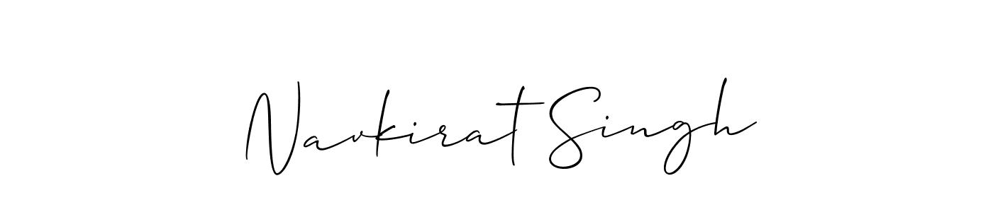 How to make Navkirat Singh name signature. Use Allison_Script style for creating short signs online. This is the latest handwritten sign. Navkirat Singh signature style 2 images and pictures png