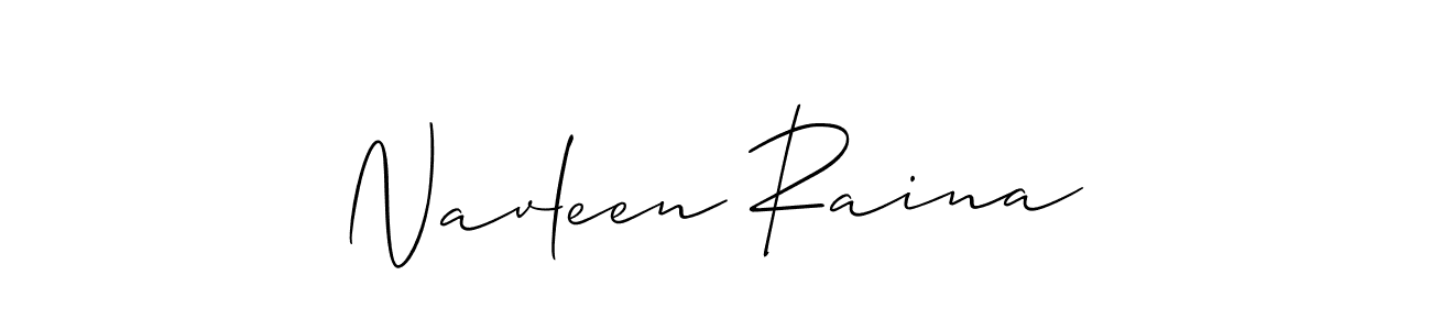 It looks lik you need a new signature style for name Navleen Raina. Design unique handwritten (Allison_Script) signature with our free signature maker in just a few clicks. Navleen Raina signature style 2 images and pictures png