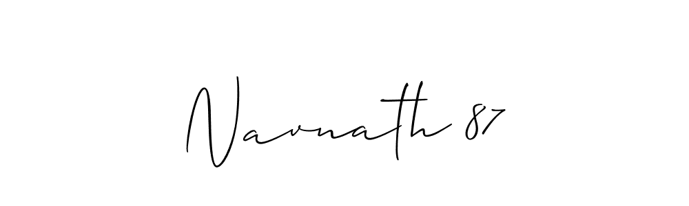 Make a beautiful signature design for name Navnath 87. Use this online signature maker to create a handwritten signature for free. Navnath 87 signature style 2 images and pictures png