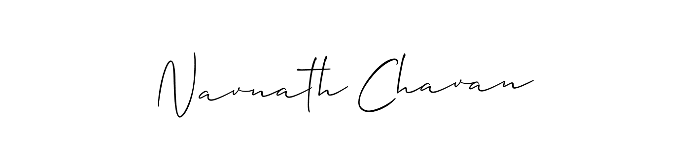 Use a signature maker to create a handwritten signature online. With this signature software, you can design (Allison_Script) your own signature for name Navnath Chavan. Navnath Chavan signature style 2 images and pictures png