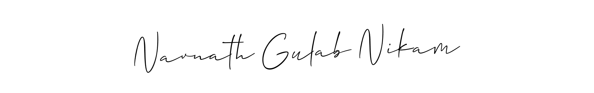 Similarly Allison_Script is the best handwritten signature design. Signature creator online .You can use it as an online autograph creator for name Navnath Gulab Nikam. Navnath Gulab Nikam signature style 2 images and pictures png